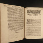 1628 ENGLISH 1st ed Argenis Political Philosophy French WARS of Religion Barclay