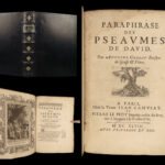 1648 Bishop Antoine Godeau BIBLE Paraphrases of PSALMS David French Poetry Paris