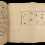 1750 Surveying Map Making Cartography Tools FORT PLANS Ozanam Mathematics