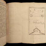 1750 Surveying Map Making Cartography Tools FORT PLANS Ozanam Mathematics