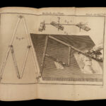 1750 Surveying Map Making Cartography Tools FORT PLANS Ozanam Mathematics