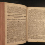 1770 German BIBLE New Testament Martin Luther + Commentary Speyer Vellum Binding