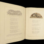 1877 BEAUTIFUL Oliver Goldsmith Irish Literature Poems The Traveller Mad Dog
