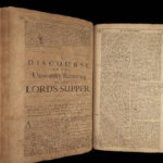 1699 RARE Works of Puritan Stephen Charnock Character of God Lord’s Supper FOLIO