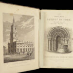 1828 County of York 1ed ENGLAND Yorkshire Cathedrals & Castles Illustrated 6v