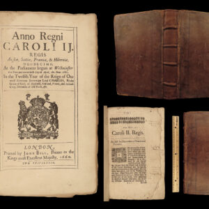 1660-85 Stuart Restoration Acts of Parliament Charles II England Scotland FOLIO