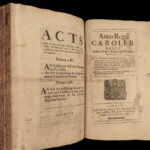 1660-85 Stuart Restoration Acts of Parliament Charles II England Scotland FOLIO
