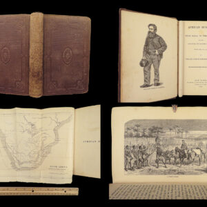 1863 African Hunting 1st ed Big Game Illustrated William Baldwin Travel AFRICA