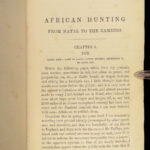 1863 African Hunting 1st ed Big Game Illustrated William Baldwin Travel AFRICA