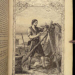 1876 BEAUTIFUL Robinson Crusoe Mariner Defoe Voyages Shipwreck English ART FOLIO