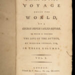 1787 Daniel Defoe Voyage Round the World English Colonization Robinson Crusoe 2v