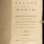 1787 Daniel Defoe Voyage Round the World English Colonization Robinson Crusoe 2v