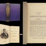 1856 Life of Marquis de Lafayette American Revolution + MLB Baseball Provenance