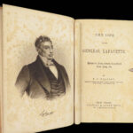 1856 Life of Marquis de Lafayette American Revolution + MLB Baseball Provenance