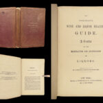 1858 Bordeaux Wine 1ed Liquor Guide American Alcohol Whiskey BEER ALE CIDER
