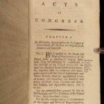 1796 EARLY USA 1st ed Laws of United States America Flag Congress Politics Taxes