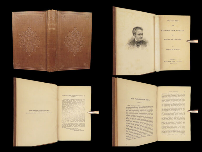 Image of 1868 Confessions of an English Opium Eater de Quincey Alcohol & Drug Addiction
