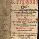 1670 Schubart GERMAN Sermons Catechismus Leipzig Philosophy Physics Catechism