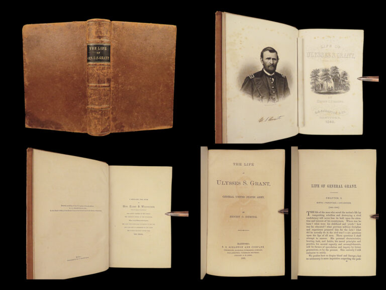 Image of 1868 Civil War General Ulysses S Grant 1ed Life Army American President Deming