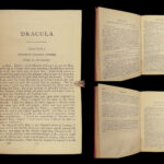 1923 Dracula Bram Stoker Horror Gothic Occult Transylvania Vampires RARE Blood