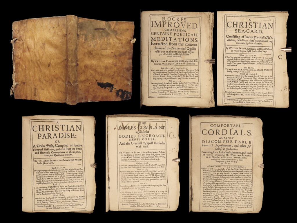 1641 william prynne mount orgueil puritan poetry bible heaven hell seas gardens | william prynne, a 17<sup>th</sup>-century puritan lawyer, was known for his political pamphlets, meditations, and support of the restoration. In his book ‘mount-orgueil’, prynne wrote numerous meditations and contemplations in verse, the first collection entitled ‘rockes improved’. This collection of meditations was written to parallel the life and ministry of christ and nature.  