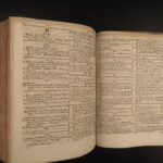 1734 RARE Bible Concordance HEBREW Latin Aramaic Dutch Christian Nold Jena