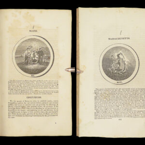1853 US Constitution America 13 Colonies + Declaration of Independence Articles
