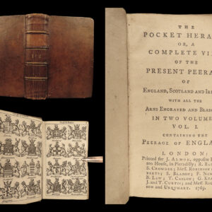 1769 BRITISH Peerage Scotland IRELAND Illustrated Coat-of-ARMS Scottish Heraldry