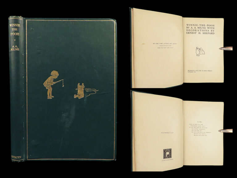 Image of 1926 Winnie the Pooh TRUE 1st ed 1st AA Milne Illustrated Children’s Literature