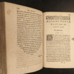 1599 Claudius Aelianus Varia Historia Greco-Roman History Greek Mythology Latin