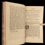1669 Greek Mythology Boccalini Parnassus Satire Italian Authors Monmouth 2v SET