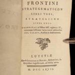 1763 Strategy of WAR Frontinus Military ROME Strategematum Gallic Wars Latin