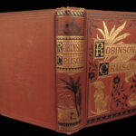 1864 Robinson Crusoe Daniel Defoe Voyages Illustrated Shipwreck English CLASSIC