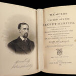 1872 US Secret Service 1ed LAW Enforcement Crime Conspiracy Detective Burnham