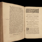 1682 Bible & Letters of Saint Jerome Catholic Church History Asceticism PARIS