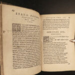 1559 STATIUS Rome Mythology Achilles Thebaid Silva influenced Chaucer & Dante