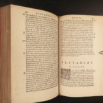 1572 PLUTARCH Parallel Lives Latin & GREEK Alexander Great 5v FAMED Estienne