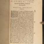 1572 PLUTARCH Parallel Lives Latin & GREEK Alexander Great 5v FAMED Estienne