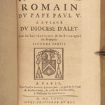 1667 Catholic Ritual EXORCISMS Prayers Chant Excommunication Diocese of Alet