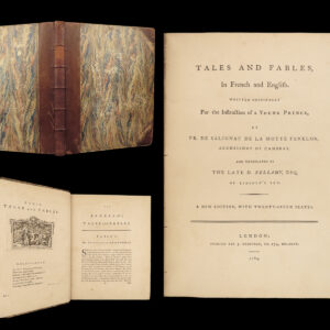 1789 FABLES Francois Fenelon Tales & Mythology Abbas of Persia Aristonous FOLIO