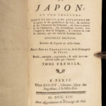 1754 Charlevoix JAPAN 1ed Jesuit Voyages TOKYO Maps Ships FAMOUS Korea China 6v