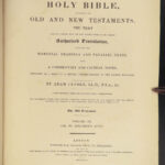 1844 Holy Bible w/ Adam Clarke Commentary Methodist MAPS 6v SET Antichrist