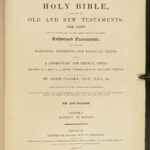 1844 Holy Bible w/ Adam Clarke Commentary Methodist MAPS 6v SET Antichrist