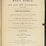 1844 Holy Bible w/ Adam Clarke Commentary Methodist MAPS 6v SET Antichrist