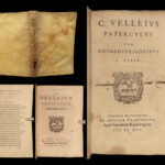 1591 Paterculus History of Rome Trojan War Julius & Augustus Caesar Plantin RARE