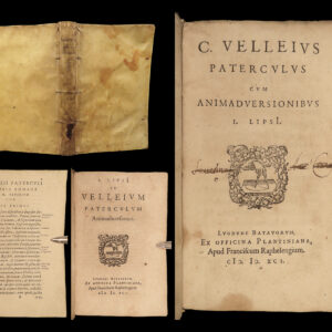 1591 Paterculus History of Rome Trojan War Julius & Augustus Caesar Plantin RARE