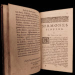 1644 Francis Bacon Sermones Fideles Essays Elzevir Economics Science Crime LAW