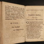 1707 Paradise Lost John Milton Poetry Tonson English Thomas Newton Illustrated