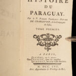 1757 History of Paraguay 1ed Charlevoix NEGRO SLAVERY Jesuit Voyages MAPS 6v