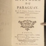 1757 History of Paraguay 1ed Charlevoix NEGRO SLAVERY Jesuit Voyages MAPS 6v